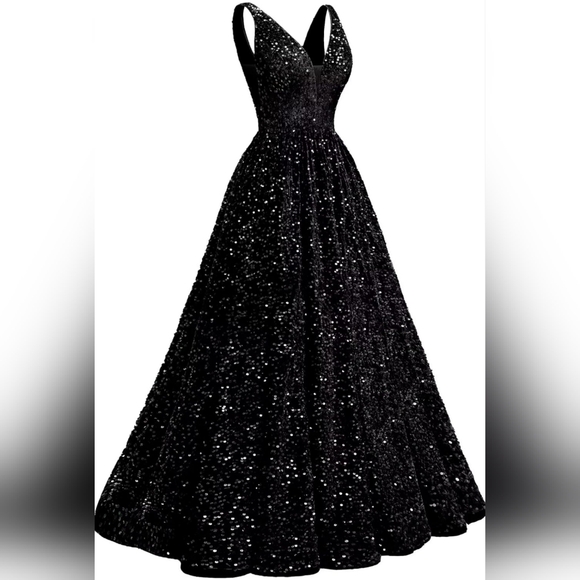 Dresses & Skirts - SPARKLY SEQUIN PROM/ BALLROOM DRESS GOWN New Size XL/14